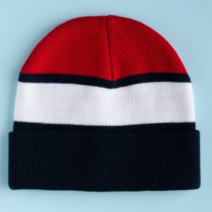 Patriot Stripe Knit Beanie – Bold & Sporty