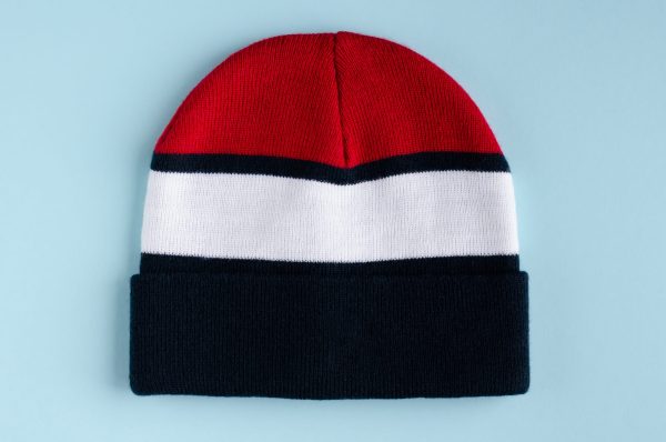 Patriot Stripe Knit Beanie – Bold & Sporty