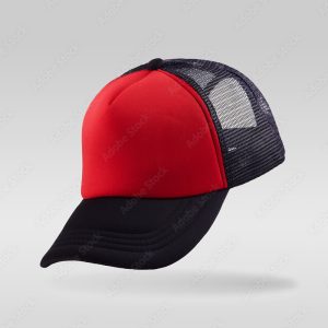 Crimson & Onyx Trucker Cap – Dynamic Mesh Back