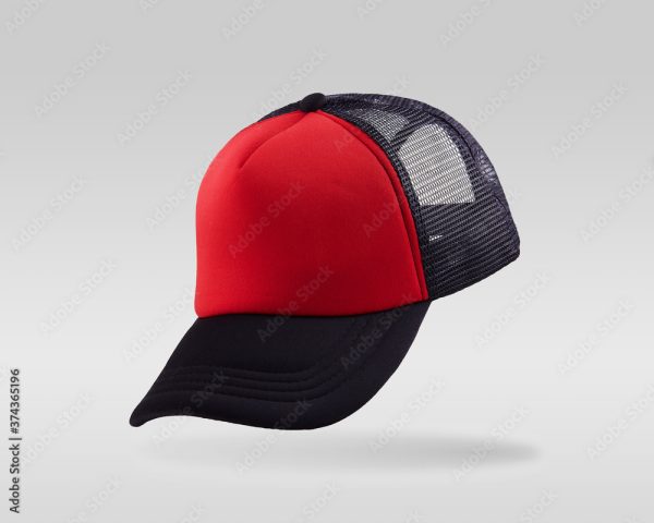 Crimson & Onyx Trucker Cap – Dynamic Mesh Back