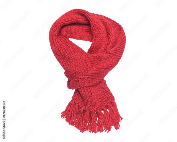 Crimson Comfort Knit Scarf – Cozy & Vibrant