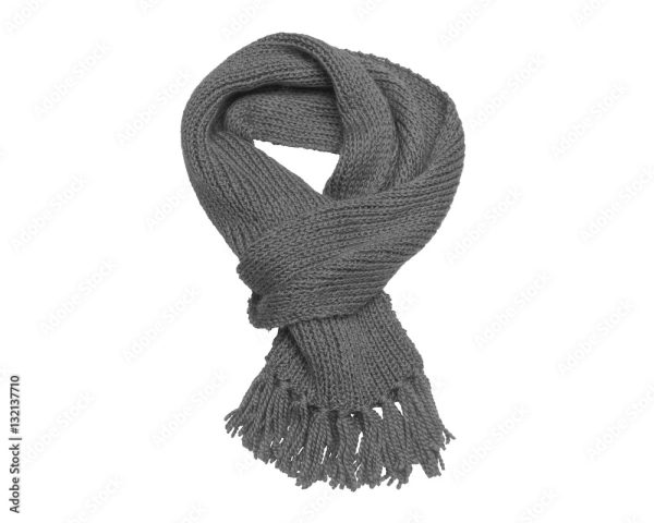 Charcoal Ribbed Knit Scarf – Effortless Everyday Warmth