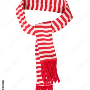 Candy Cane Stripe Knit Scarf – Bold & Cheerful