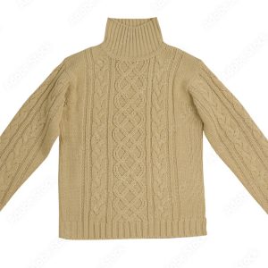 Savanna Cable Knit Turtleneck – Sandstone